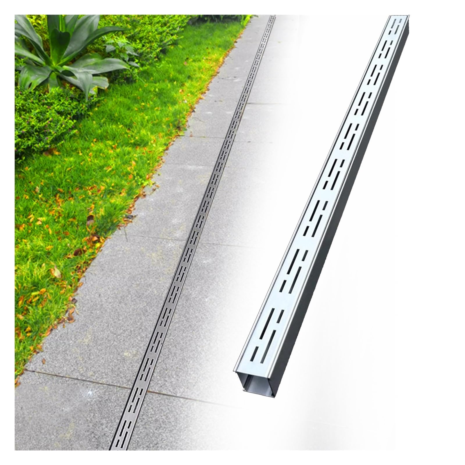 Amazon.com: LZMZMQ Narrow Patio Drainage Channel, 5cm Width Amazon.com: LZMZMQ Narrow Patio Drainage Channel, 5cm Width